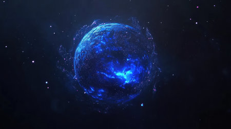 Background: a blue Earth in space with stars, light rays, and a glow. Glowing light effects, a dark background, a glowing planet Earth on a black sky, a glowing light effect, a glowing design on the left side of the picture, glowing lights on the right side of the image, a glowing light effect, a glowing design on top of the photo, a glowing effect, a glowing design on the bottom of the photo, a glowing effect, a glowing design on top of the picture, a glowing effect. --chaos 30 --ar 16:9 --v 6.1 Job ID: 31936f37-2a38-43d1-9bb4-fc80b79f5e18の素材