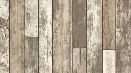 A seamless pattern of aged wooden planks with weathered textures, perfect for rustic and country-inspired designs. The background is a dark brown color, providing an earthy backdrop to the wood grain details. This design would be ideal as a texture or a pattern in various applications where you want that vintage feel. It could be used on wallpaper, backgrounds, web pages, interior decoration, and more, to add depth and character to your projects. --chaos 30 --ar 16:9 --v 6.1 Job ID: 97b2d5cc-2513-4966-8751-f475f6b2d3f5の素材
