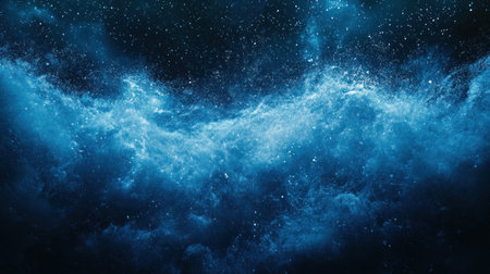 New Year banner with fireworks on a dark blue background, with space for text. This image represents the concept of a New Year celebration. The photo was taken with an EOS R5 camera, using an F2 aperture, ISO 100, and a 74mm lens. --chaos 30 --ar 16:9 --v 6.1 Job ID: 115751d9-f4ee-4c46-a464-4e7290f09781の素材