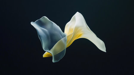 Black background, blue-purple-green gradient flowing lines, 3D rendering, created in C4D and Blender, rendered with OC renderer, high-resolution photography, minimalist style, flowing feeling, high detail, best quality, 8K --chaos 30 --ar 16:9 --v 6.1 Job ID: 30b06401-6572-473f-a0b1-f9f9770012bcの素材