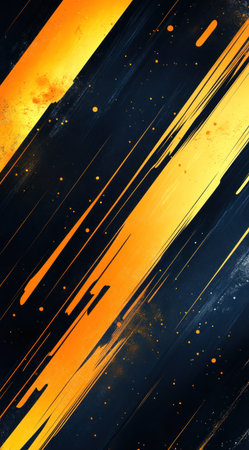Abstract orange and black background with lines, orange stripes, dark navy blue, gold, simple lines, dark sky-blue and light amber styles of mobile phone wallpaper. --ar 71:128 --v 6.1 Job ID: 5428cf6a-f6cc-4f18-b072-c50befe9e62aの素材