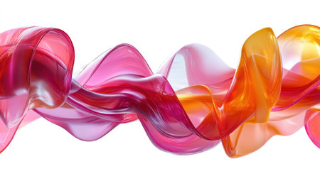 Colorful fluid ribbon in modern abstract style isolated on white background, 3d rendering ,8k, 20mm lens, canon eos r5, ultra realistic and detailed photography, depth of field, film grain, natural light, professional color grading --ar 53:30 --v 6.1 Job ID: 6dc7d9e5-3096-4cfc-8b6a-dd4cb02948f1の素材