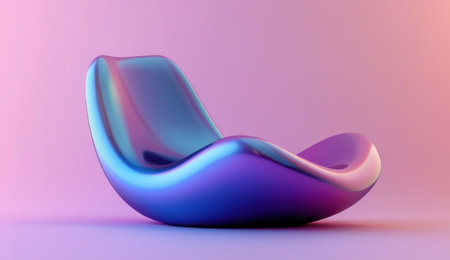 Abstract background with a blue and purple gradient, a modern simple shape, a curved form, a curved shape, a curved surface, a dark color, a gradient color, a flat design style, 3D rendering, high resolution, high quality, high detail, high definition. --ar 26:15 --v 6.1 Job ID: 7f6246e1-04e0-4e37-a124-2ff29b523be6の素材