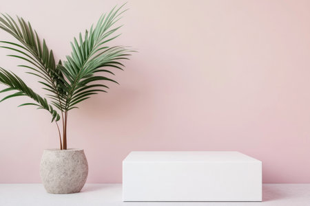 3D render of a white square podium on an empty background, a minimal mockup design concept. --ar 3:2 --v 6.1 Job ID: a73165d9-f83d-48bb-9a70-489a2ca99c76の素材