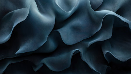 Abstract blue lines on a dark background, fluid organic shapes and waves, 3D render, digital art, wallpaper. --ar 53:30 --v 6.1 Job ID: 6d1d41db-aa47-49f7-8929-cdb00632c8dfの素材