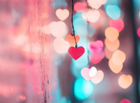 Valentine's Day background with pastel colors and heart bokeh, in the style of pink, red, white, and light blue, HD, no blur effect. --ar 41:30 --v 6.1 Job ID: 17d172dd-c69a-492d-a104-e9aa43b1f38fの素材
