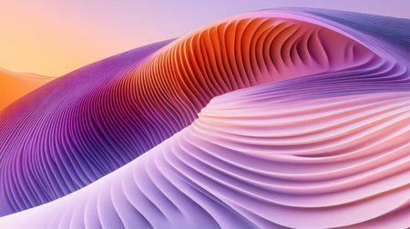 3D render, abstract background with colorful wavy lines and curves in purple, blue, pink, orange, and red colors, 2D illustration, highly detailed, ultra-realistic. --chaos 30 --ar 16:9 --v 6.1 Job ID: 4d790d51-3c6e-452c-b39a-f5de2367bafaの素材