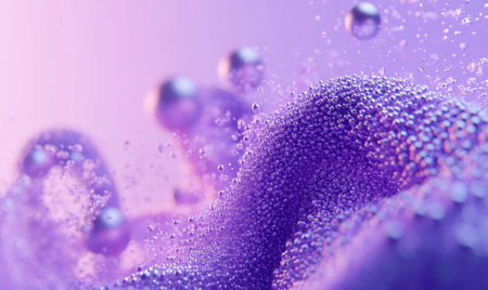 3D render of abstract futuristic twisted shapes with spheres on a purple background, 2D illustration style, simple, modern, gradient colors, high resolution, purple and blue theme, Octane rendering, Cinema 4D, Blender, high detail. --ar 5:3 --v 6.1 Job ID: ea67a15f-04bf-434e-aa32-dff26f87112dの素材