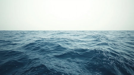 Water, clean water with bubbles and ripples on a white background, with copy space for text. Water splashes in a blue ocean banner design. A fresh nature element concept. 8K, ultra-detailed, high-resolution. --chaos 30 --ar 16:9 --v 6.1 Job ID: e3e21bf0-890c-4d4e-8172-ce131821f3dcの素材