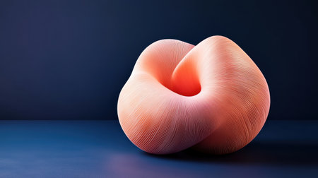 3D render of an abstract, minimalistic geometric shape made from lines, in the style of pink and violet colors on a dark blue background. --chaos 30 --ar 16:9 --v 6.1 Job ID: 37a19a62-86b1-4aca-ad83-a4976bf877c9の素材