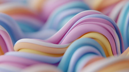 3D render, abstract background with colorful twisted spiral lines and waves in blue, purple, pink, and orange. --chaos 30 --ar 16:9 --v 6.1 Job ID: 42b7b019-d3be-407a-a237-e0dcdfcfa003の素材