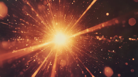 A bright light in the center of a black background with a lens flare effect. --chaos 30 --ar 16:9 --v 6.1 Job ID: 3043e75c-9790-4e47-b801-5d1aa5a7c530の素材