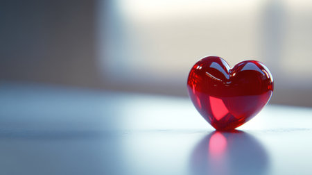 3D glossy red heart on a white background, high-resolution photography, stock photo, highly detailed, sharp focus, professional color grading. --chaos 30 --ar 16:9 --v 6.1 Job ID: 2f17696f-6043-48e1-a979-4f4854c2cd21の素材