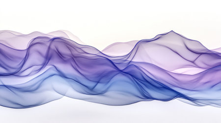 Colorful abstract fluid wave shapes on a white background, in shades of purple, blue, and pink. 3D rendered illustration. --chaos 30 --ar 16:9 --v 6.1 Job ID: e90fd1f8-c945-4935-97ca-7be0bc148449の素材