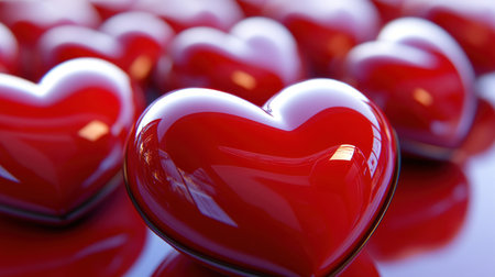 Valentine's Day heart pattern in red on a white background. --chaos 30 --ar 16:9 --v 6.1 Job ID: 7baa5a09-cfd8-425a-b36c-54d2e29ef13fの素材