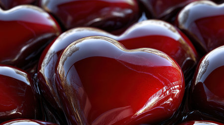 Valentine's Day red heart pattern, seamless repeating pattern, white background, high-resolution vector art illustration. --chaos 30 --ar 16:9 --v 6.1 Job ID: e8ea58e0-f9bc-46b9-b72c-d273b6e8b4f1の素材