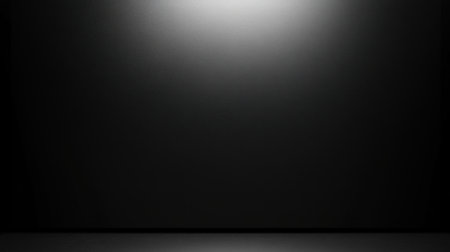 Minimalist interior design of a modern living room with a sofa and kitchen area in the background. Black wall, grey floor. 3D rendering illustration. Wide-angle lens. --chaos 30 --ar 16:9 --v 6.1 Job ID: fc65ea36-bd7c-4b3b-9d64-104fe07efa1fの素材