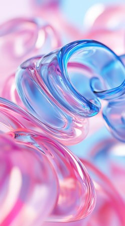 Abstract background with pink and blue colors, 3D rendering, abstract shapes in the form of liquid glass stacked on top of each other, light background, close-up, macro photography, blurred edges, beautiful wallpaper, aesthetic wallpaper, modern style, minimalism, high resolution, high detail, high quality. --ar 71:128 --v 6.1 Job ID: b35beaa5-3768-45af-bd9f-32a482c9f64cの素材