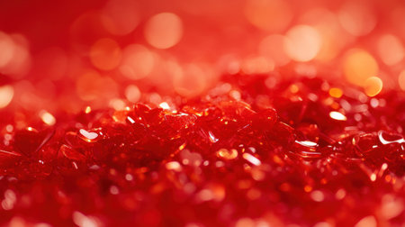 Abstract blurred red background with hearts for Valentine's Day celebration. Abstract bokeh background of red color with many small heart shapes for a romantic or love concept. Flat lay, high-definition, taken with a Canon EOS camera, high-resolution photography. --chaos 30 --ar 16:9 --v 6.1 Job ID: 4bc23eb4-7ad9-4e4b-9550-6f78dbfb5f3cの素材