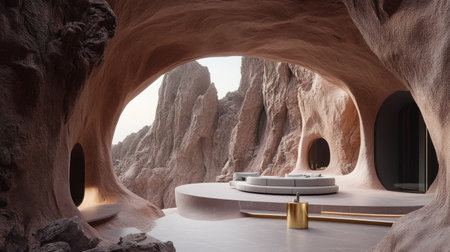 Modern interior, walls with a very light pink clay color, a grey sofa and a brass side table, minimalistic style, natural lighting, photorealism, hyper-realistic details, in the style of Canon EOS R5. --chaos 30 --ar 16:9 --v 6.1 Job ID: 5095b84e-680a-470f-8d84-363debffdefaの素材