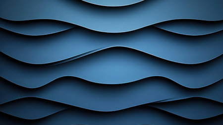 Blue background with abstract wavy shapes, dark blue color, vector illustration, flat design, minimalist style, no shadows, simple shapes, no gradient. --chaos 30 --ar 16:9 --v 6.1 Job ID: 75c551d7-c9ca-4186-9710-b39db2225ff8の素材