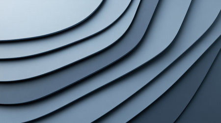 Blue background with smooth curves, vector illustration, flat design, simple shapes, minimalist style, elegant and professional presentation, dark blue color scheme, high-resolution, professional photograph. --chaos 30 --ar 16:9 --v 6.1 Job ID: 2825f5df-1210-4d63-bf01-2673ffd29c99の素材