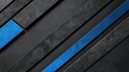 Black and blue background with diagonal stripes of color, creating an abstract design. --chaos 30 --ar 16:9 --v 6.1 Job ID: 629017fc-37bc-4f28-a98a-a13067885211の素材