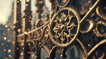 A close-up of the gold texture, with a focus on the intricate patterns and glinting highlights that give it an opulent appearance. The light creates dynamic shadows across its surface, adding depth to the composition. A background of golden dust particles adds warmth and softness to the overall atmosphere. This is perfect for creating luxurious designs or showcasing elegant textures in digital art. --chaos 30 --ar 16:9 --v 6.1 Job ID: ccb60c1f-a890-4c9d-aa55-002228dcf56eの素材