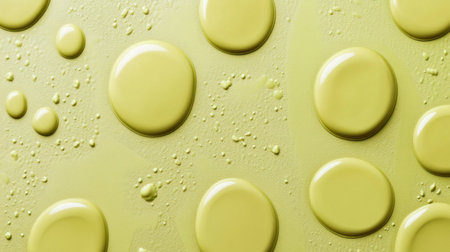 A light green background with water ripples and circles, creating an abstract pattern. The focus is on the water's surface, capturing the intricate details of its texture and movement. This artistic representation adds depth to your design while providing a calming visual effect for text or images. An ultra-realistic photograph, a high-resolution 3D rendering, or a clean, sharp-focus stock photograph. --chaos 30 --ar 16:9 --v 6.1 Job ID: df27a184-d5a0-44f0-9ead-b554b61dc7f8の素材