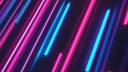 Dark background, speed lines of blue and red light on the left side of the screen, horizontal motion, blurred effect, dark blue and purple tones, black background, vertical composition, minimalist style, high contrast lighting, fast shutter speed, abstract elements, cool tone, sense of movement. --chaos 30 --ar 16:9 --v 6.1 Job ID: 101526c9-ea54-4c07-9998-9f32c77977fcの素材