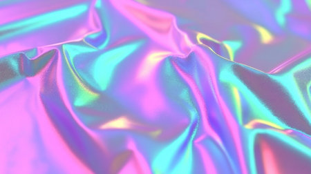 Abstract holographic background with colorful iridescent neon color waves, pastel colors, blurry, grainy, film-like, soft light, dreamlike, ethereal, cinematic. --chaos 30 --ar 16:9 --v 6.1 Job ID: 39228426-93fd-4d56-8d37-61cd12f13a6aの素材
