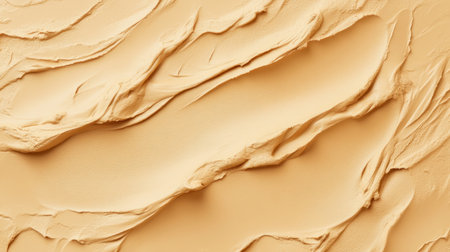 Beige background with a soft and subtle texture of a natural plaster wall, featuring elegant curves and organic lines for an artistic touch. The neutral color adds depth to the surface, creating a warm and inviting atmosphere that is perfect as a backdrop or mockup. --chaos 30 --ar 16:9 --v 6.1 Job ID: 5dbc3d66-991f-418a-b253-4acbc1cf0595の素材