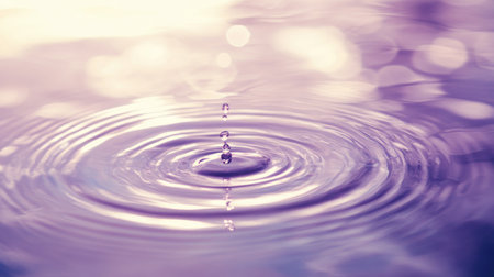 Close-up of pink water ripples and circles on a pastel background, an abstract summer nature water texture banner with a copy space area. --chaos 30 --ar 16:9 --v 6.1 Job ID: 28ab22cf-5780-490a-b058-71a209c3664cの素材