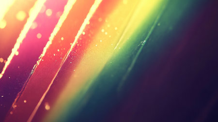 Holographic rainbow lights, blurry in the background, against a white sky. --chaos 30 --ar 16:9 --v 6.1 Job ID: f9b908fb-f292-4ebd-8ef4-679b22f70048の素材