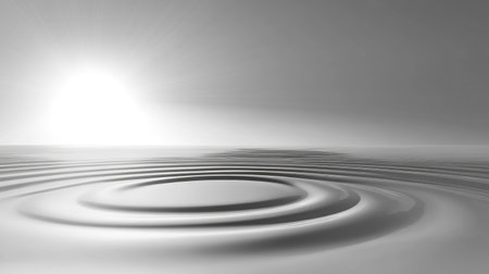 Light gray background, light white water ripples and circles. --chaos 30 --ar 16:9 --v 6.1 Job ID: 2c5ec191-b619-4368-8b29-0f01307ad80aの素材