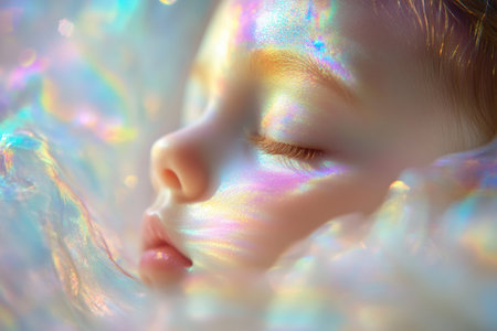 Holographic iridescent oil paint, pastel rainbow colors, fluid and soft shapes, dreamy atmosphere, macro photography, soft focus, light refraction effects, holographic style, hologram texture, iridescence/opalescence, iridescent effect, holographic background, blurred edges, soft edges, color palette, studio lighting, beautiful --ar 3:2 --v 6.1 Job ID: 5b68afe3-3525-4eb1-b013-bc0e77656fdaの素材