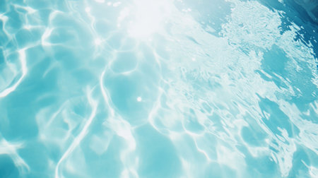 Light blue water surface with ripples and reflections, close-up, copy space concept, banner background. --chaos 30 --ar 16:9 --v 6.1 Job ID: d05abdce-9fab-4c10-8757-12d77d2cec04の素材