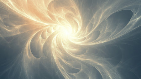 A close-up of an abstract light pattern, with swirling lines and soft white hues creating the illusion that it is made from fire or smoke. The background should be plain to highlight the intricate details of the glowing texture. This design would create a sense of mystery and ethereal beauty in any space where it is placed. The design should have a softly blurred dark grey background against which subtle pastel colors like yellow, orange, pink, and blue can stand out. --chaos 30 --ar 16:9 --v 6.1 Job ID: 67e9b9ca-7aa7-46cd-b265-804abf05a155の素材