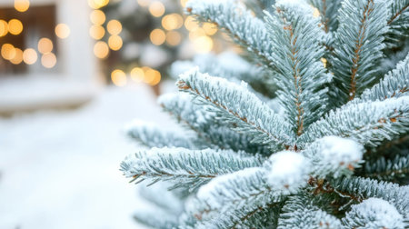 Close-up of dark pine tree branches, with a soft, blurred background (bokeh), muted colors, and a moody, dark academia aesthetic. --chaos 30 --ar 16:9 --v 6.1 Job ID: 83364989-4394-4f1a-9252-13bd44f2327eの素材