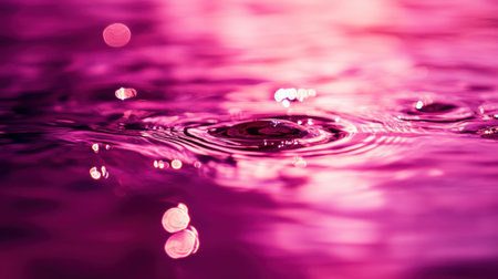 Close-up of pink water ripples on a transparent background, with a pink pastel color water surface texture for a summer background banner mockup. Sunlight reflection on the water surface of a swimming pool. --chaos 30 --ar 16:9 --v 6.1 Job ID: 32fd1c3b-6f38-49bc-b111-ed9689993c10の素材
