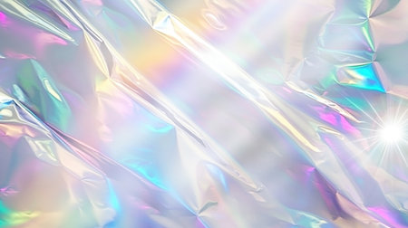 A white background with rainbow lighting, white and gray, close-up, reflective photography, in the style of Primitivism, full HD, high resolution. --chaos 30 --ar 16:9 --v 6.1 Job ID: 004690f1-d950-451d-87d1-8ceb8305dbc4の素材