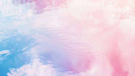 Light pink background, close-up of water ripples on the surface, top view, flat lay, copy space, banner template, high resolution, professional color grading, soft shadows, low contrast, clean sharp focus, film-style photography, commercial photo, studio photo, soft shadows --chaos 30 --ar 16:9 --v 6.1 Job ID: 64d11902-b756-4af7-9644-439573d0e34eの素材