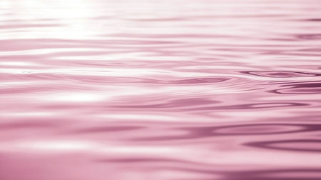 Soft, blush-pink water ripples in the background, creating a blurred, out-of-focus effect. This serves as a banner with a space for text or copy. --chaos 30 --ar 16:9 --v 6.1 Job ID: f207a9b9-908a-49d7-b81b-55ab88e4436bの素材