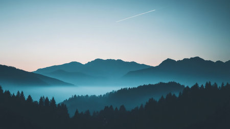 Two meteors streaking across the night sky over forested mountains, photorealistic, cinematic. --chaos 30 --ar 16:9 --v 6.1 Job ID: 532160bb-b542-48b0-844d-cdf2b5e7c2d9の素材