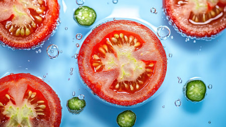 Close-up of a water texture with ripples on a light blue background, suitable for a banner design with copy space. Abstract water wave banner in a flat lay style. Abstract water wallpaper. Close-up of the surface of clean, clear water in a swimming pool, with a minimalist aesthetic and copy space for text, banner, or 3D rendering. High-resolution photography with insanely detailed fine details, isolated on a plain background, captured with a wide-angle shot. Stock photo from a commercial photoshoot using a Hasselblad camera and lens. --chaos 30 --ar 16:9 --v 6.1 Job ID: 56eef829-1f66-487c-9c24-4eeea6c06610の素材