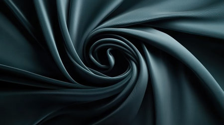 Top view of a cyan blue velvet fabric texture background with swirls. --chaos 30 --ar 16:9 --v 6.1 Job ID: 28279447-b63e-4aae-8157-d1a2c3bc204bの素材