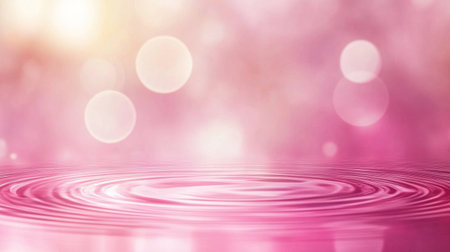 Blurred pink water texture with ripples and swirls on a pastel background, a banner design for a cosmetic or beauty product. --chaos 30 --ar 16:9 --v 6.1 Job ID: 913e661e-b534-4d96-87c4-a96b85f71478の素材