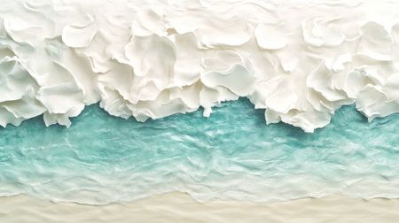 White water texture, background of white sand in the bottom of an empty pool, top view, flat lay, blurred, hyperrealistic --chaos 30 --ar 16:9 --v 6.1 Job ID: 0e35a1ad-12f0-42be-b729-8bee38856ea9の素材