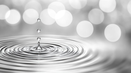 White water texture, white background, white ripples and circles on the surface of sparkling, clean, clear, transparent, calm, still liquid water with sunlight reflection, top view. Abstract nature banner template. Realistic photo. --chaos 30 --ar 16:9 --v 6.1 Job ID: 3521243b-18d0-41e6-8879-cc0aafafa99dの素材