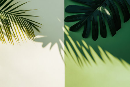 Paper sheets on a green and white background with a shadow, in a flat lay arrangement. --ar 3:2 --v 6.1 Job ID: 8ba76b5f-640d-424f-8ce5-3ee607db81c7の素材